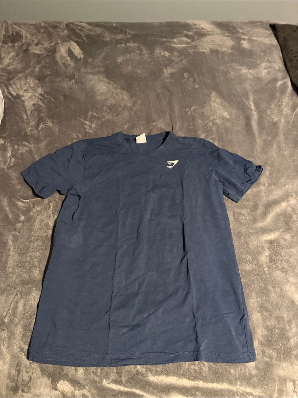 Gymshark Navy Short-Sleeve Logo Tee